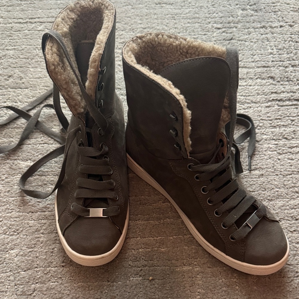 UGG Women's Cozy Black High-Top Sneakers